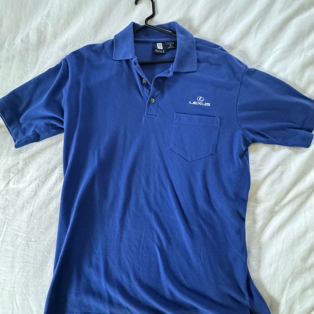 Lexus Branded Blue Polo Shirt for Men